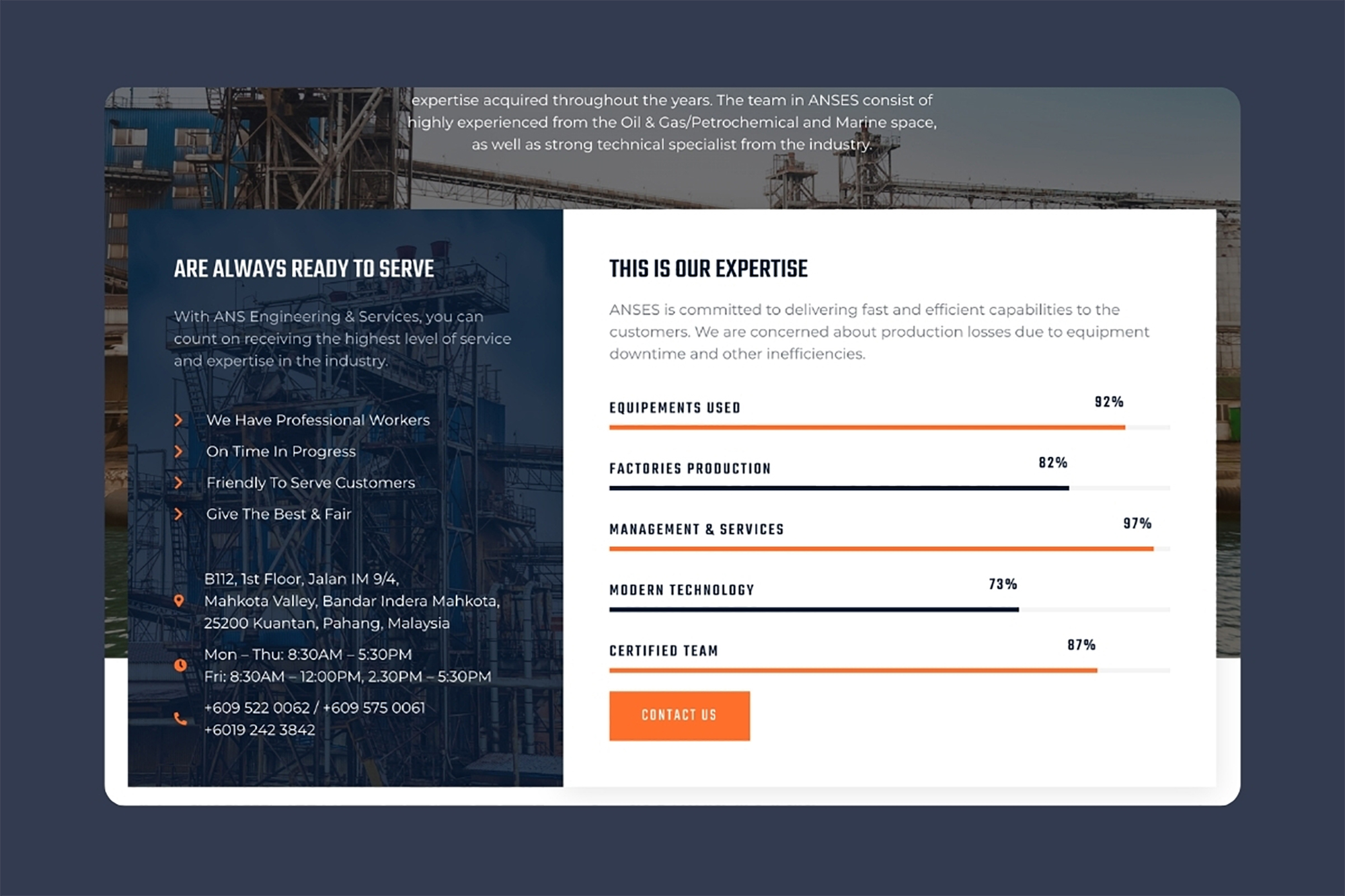 02 - ANS Engineering - Homepage