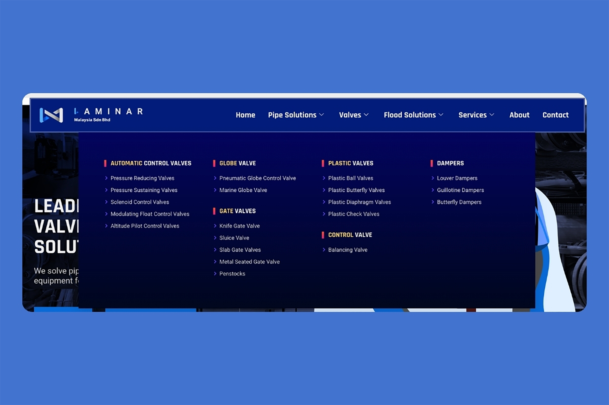 03 - Laminar Malaysia - Mega menu