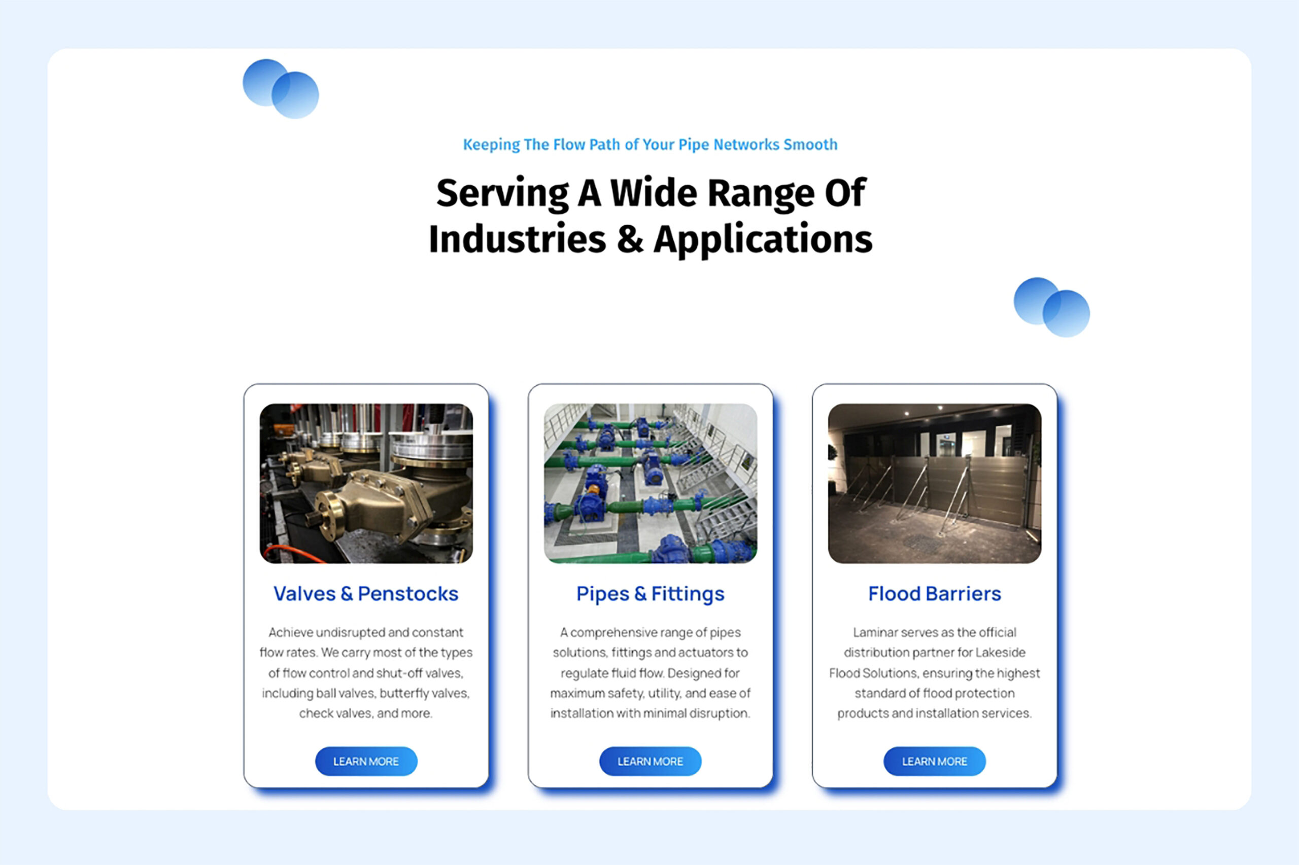 Laminar Singapore - homepage section